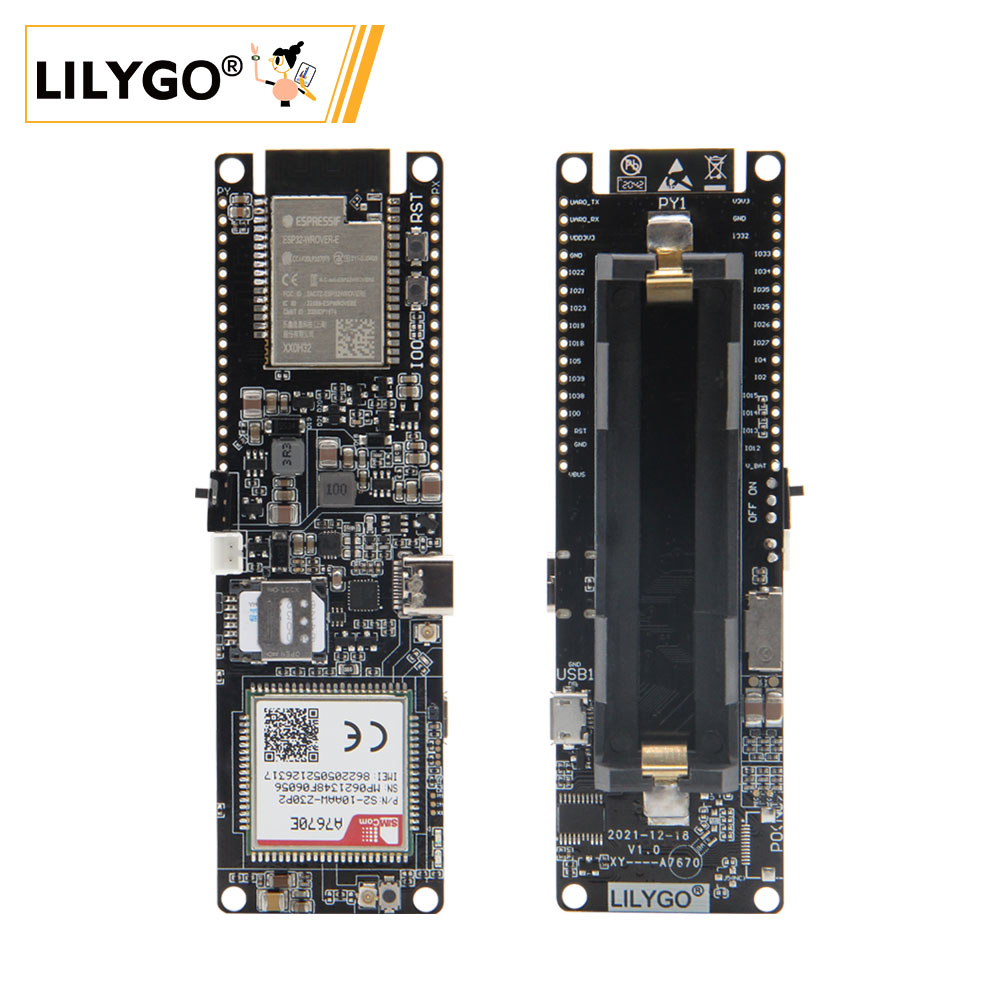 Esp32 Wifi Bluetooth Module - LILYGO® TTGO T-A7670G/E/SA R2 4G مجلس