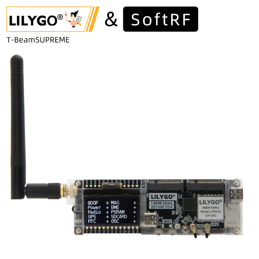 Esp32 Wifi Bluetooth Module - LILYGO® SoftRF T-Beam SUPREME ESP32-S3 لورا