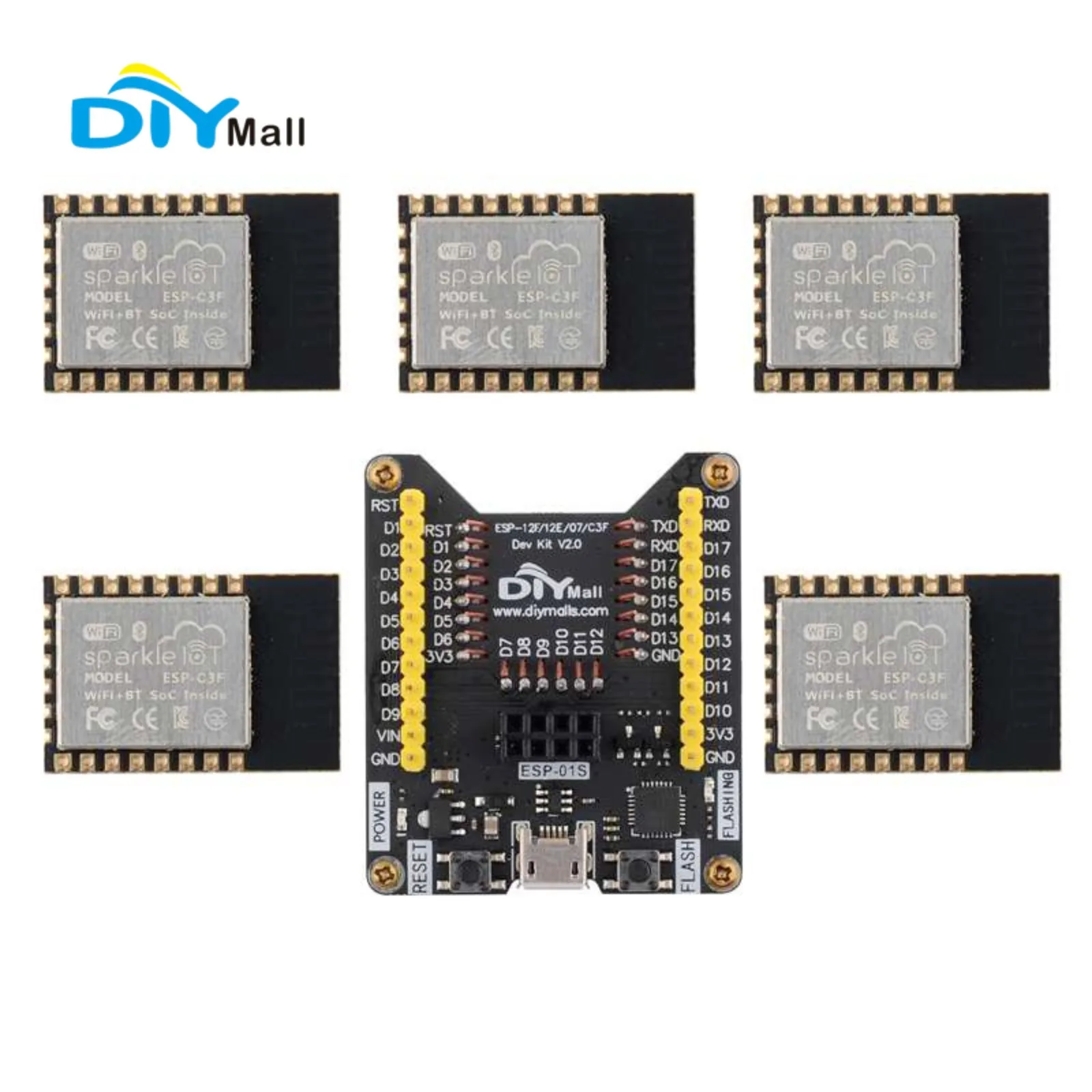 ESP32-C3F WiFi + BT وحدة 32 بت - مراجعة Esp8266 وسعره