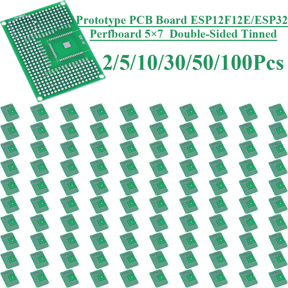2-100 قطعة لوحة تجارب مزدوجة ا - مراجعة Esp8266 وسعره