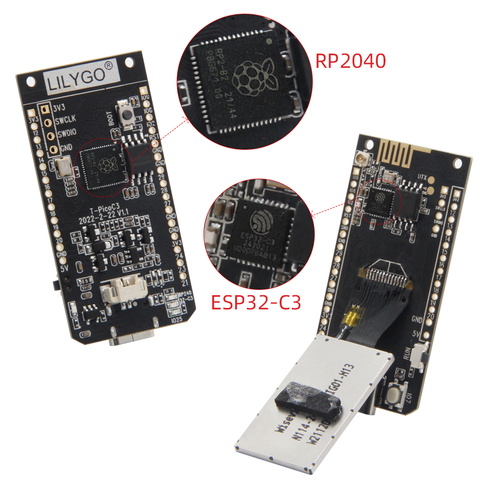 LILYGO® T-PicoC3 وحدة عرض بشاش - مراجعة Esp32 C6 وسعره