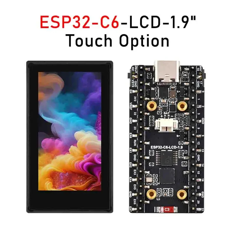 لوحة تطوير ESP32-C6 بشاشة LCD  - مراجعة Esp32 C6 وسعره