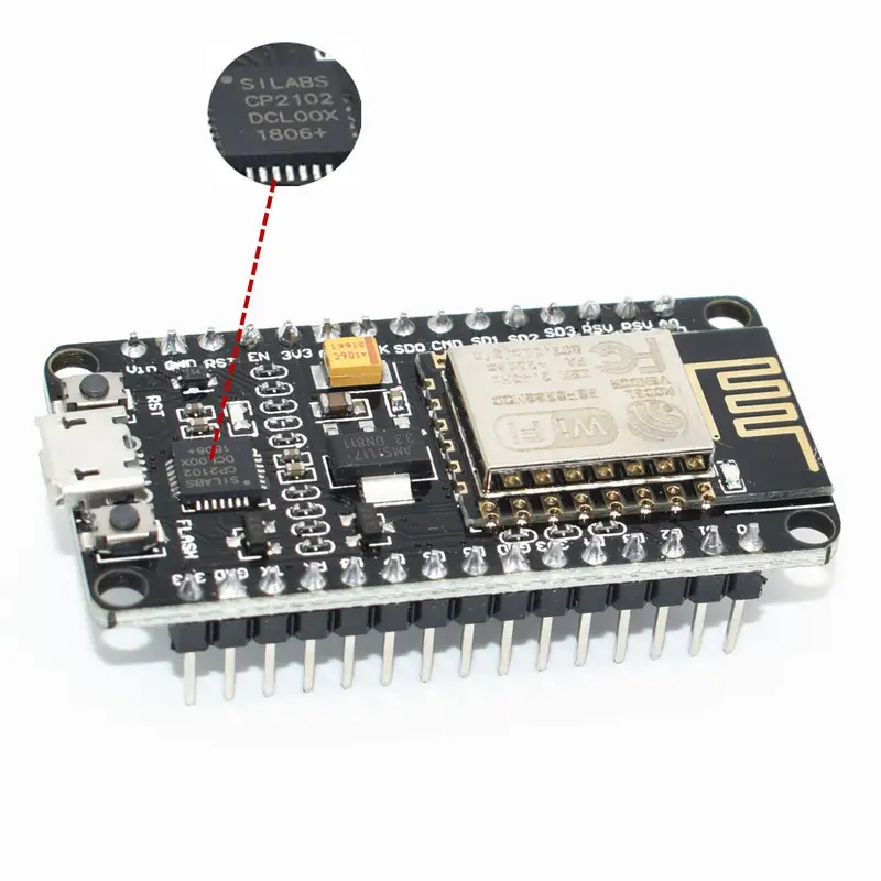 وحدة لاسلكية CH340 CP2102 Node - مراجعة Esp8266 Nodemcu وسعره