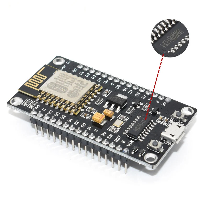 وحدة لاسلكية CH340 CP2102 Node - مراجعة Esp8266 Nodemcu وسعره