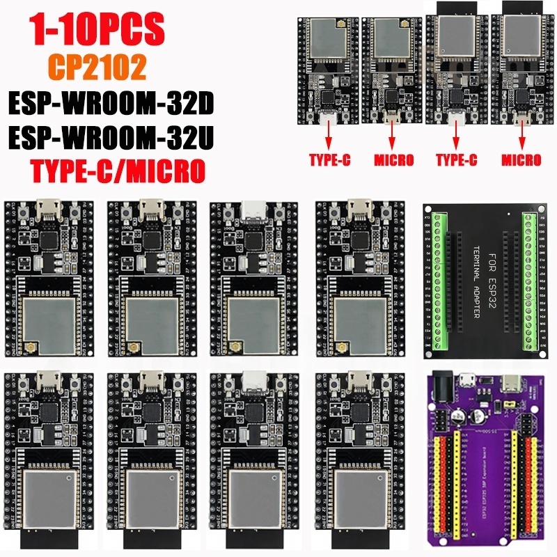 1-10 قطعة ESP32-DevKitC الأساس - مراجعة Esp32 Devkit وسعره