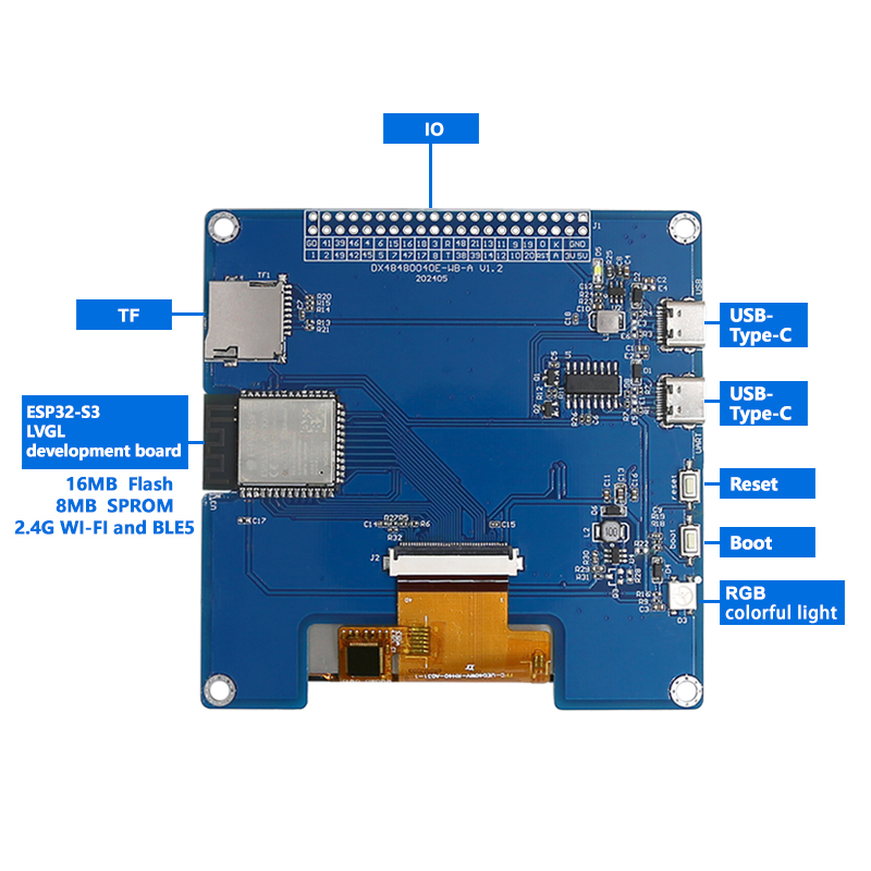 4 بوصة 480 × 480 IPS TFT مربع  - مراجعة Esp32 Uart Module وسعره